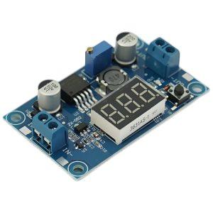 Säädettävä Step-Down DC-DC-muuntaja 3A 1.25-37V jännitenäytöllä