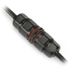 PYÖREÄ IP68 JATKOLIITIN VERKKOJOHDOLLE