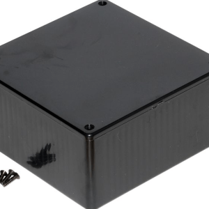 1591USBK - Monikäyttöinen GPABS-kotelo 1591 120x120x59mm Musta ABS IP54, Hammond